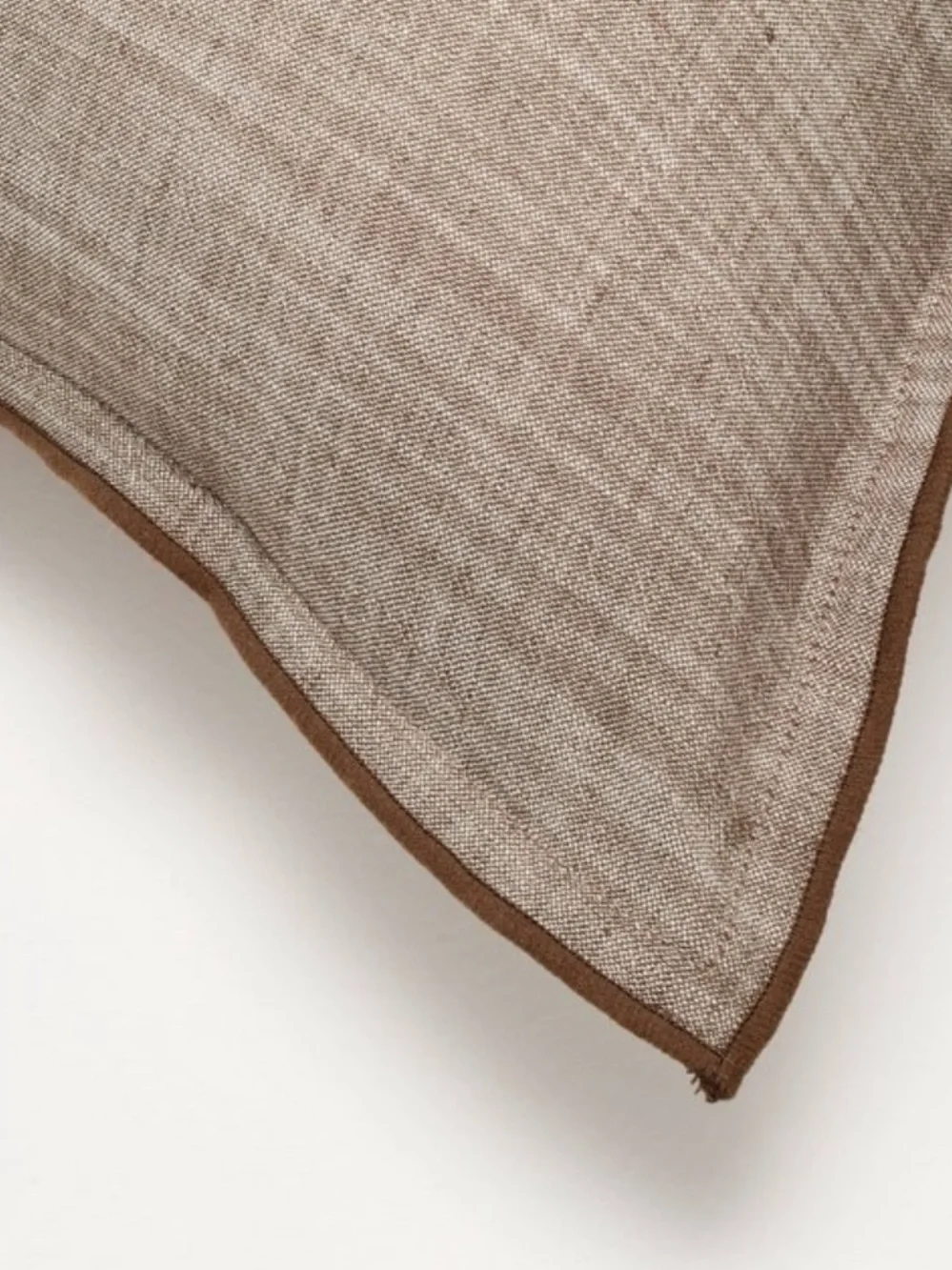 HEARTH & HAND NWT oblong reversible throw pillow -brown -14x36